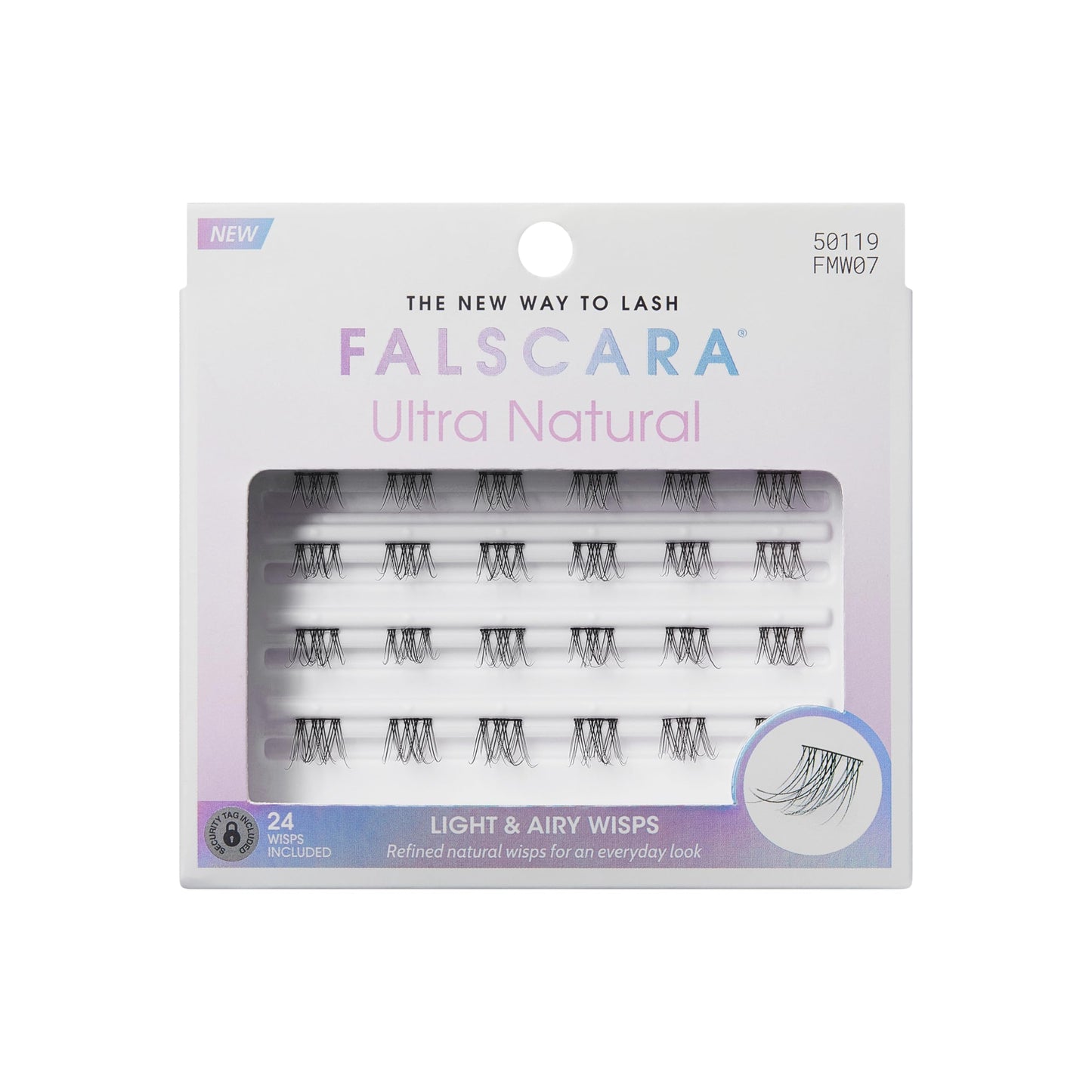 Falscara Ultra Natural False Eyelashes, Lash Extension Kit, Light & Airy Ultra Natural Volume Lash Clusters, 8mm-10mm-14mm, Water Resistant, 30 Lash Clusters