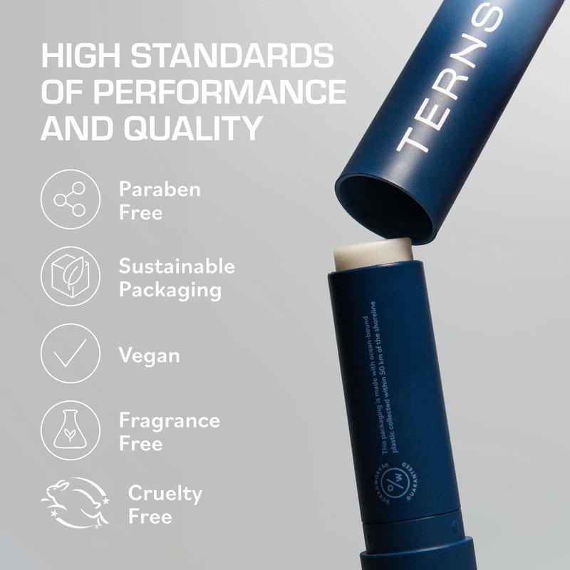 TERNS Everyday Lip Balm | Hyaluronic Acid + Baobab & Meadowfoam Oils, Algae-Powered Sirenas Complex OS, Refreshing Mint, Non-Sticky Cushion Glide, Cruelty-Free