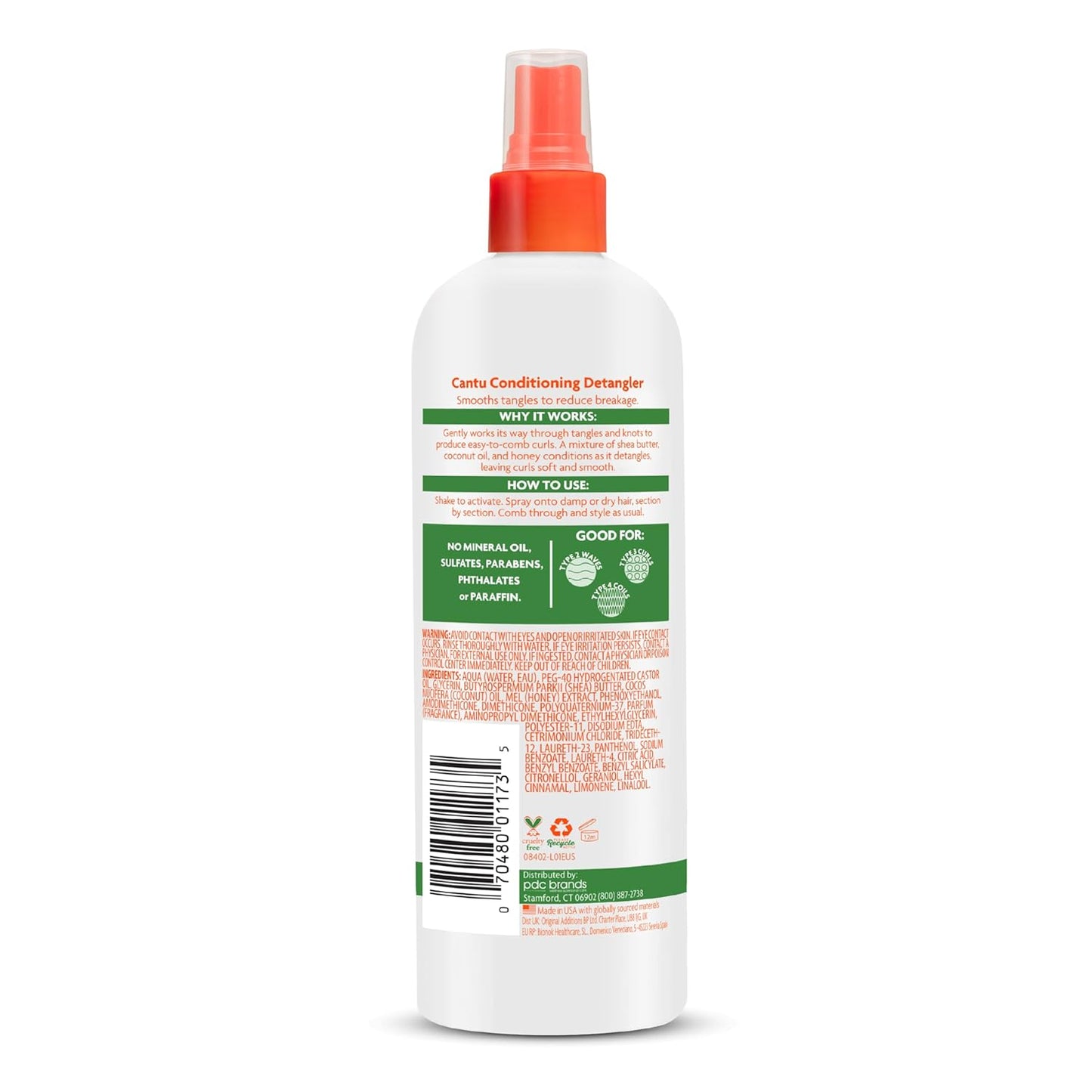 Cantu Kids Haircare Set - Shampoo, Conditioner, Detangler & Leave-In | Large Size Pack of 4