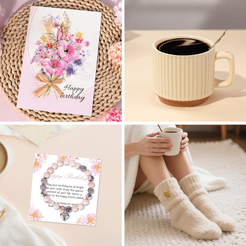 Easter Birthday Gift Basket for Women, Birthday Gifts for Women Friendship Mom Sister Best Friend Her Wife Girlfriend Daughter Aunt Sister, Thoughtful Self Care Relaxing BD Gift Baskets