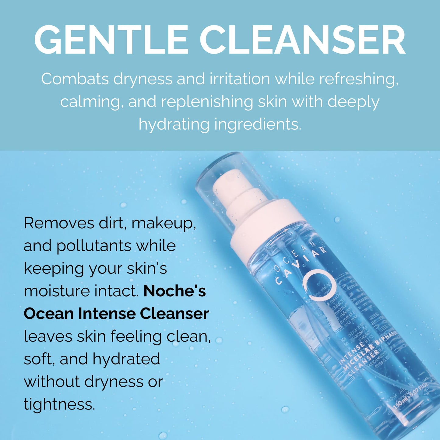 Noche Y Dia Ocean Intense Micellar Biphasic Cleansing Water for Mature Skin - 150mL (5.07 fl oz)