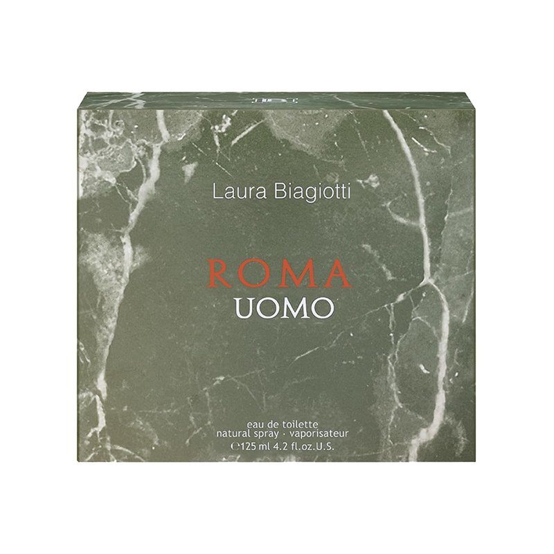 Laura Biagiotti Roma for Men - Elegant Classic Fragrance with Grapefruit & Basil - 4.2 oz EDT Spray | Perfect for Date Night