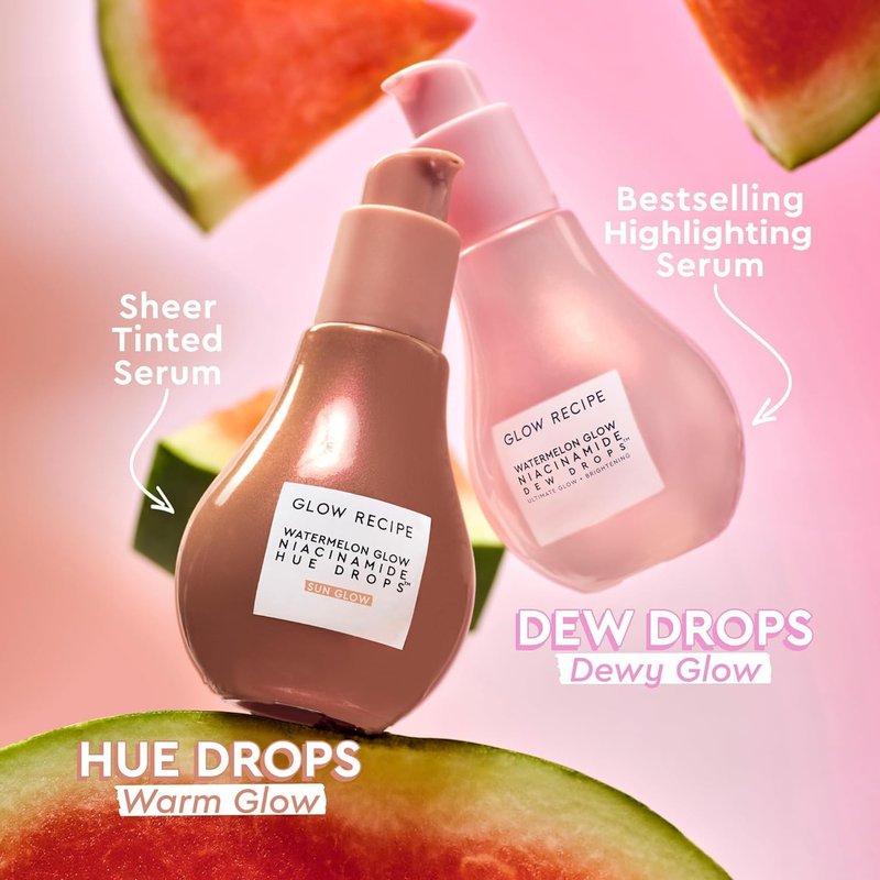 Glow Recipe Watermelon Niacinamide Dew Drops - Hydrating Face Serum & Primer with Hyaluronic Acid | 40ml