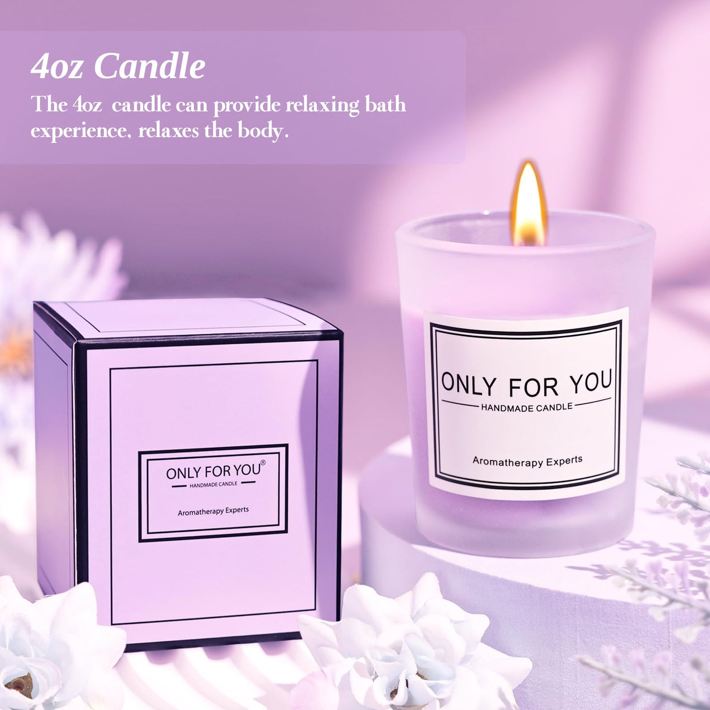 Birthday Gifts for Mom from Daughter Son, Lavender Relaxing Basket Gifts Set with Luxury Flannel Purple Blanket for Women, Great Birthday Thanksgiving Christmas Mother's Day Ideas for Mom Wife Her