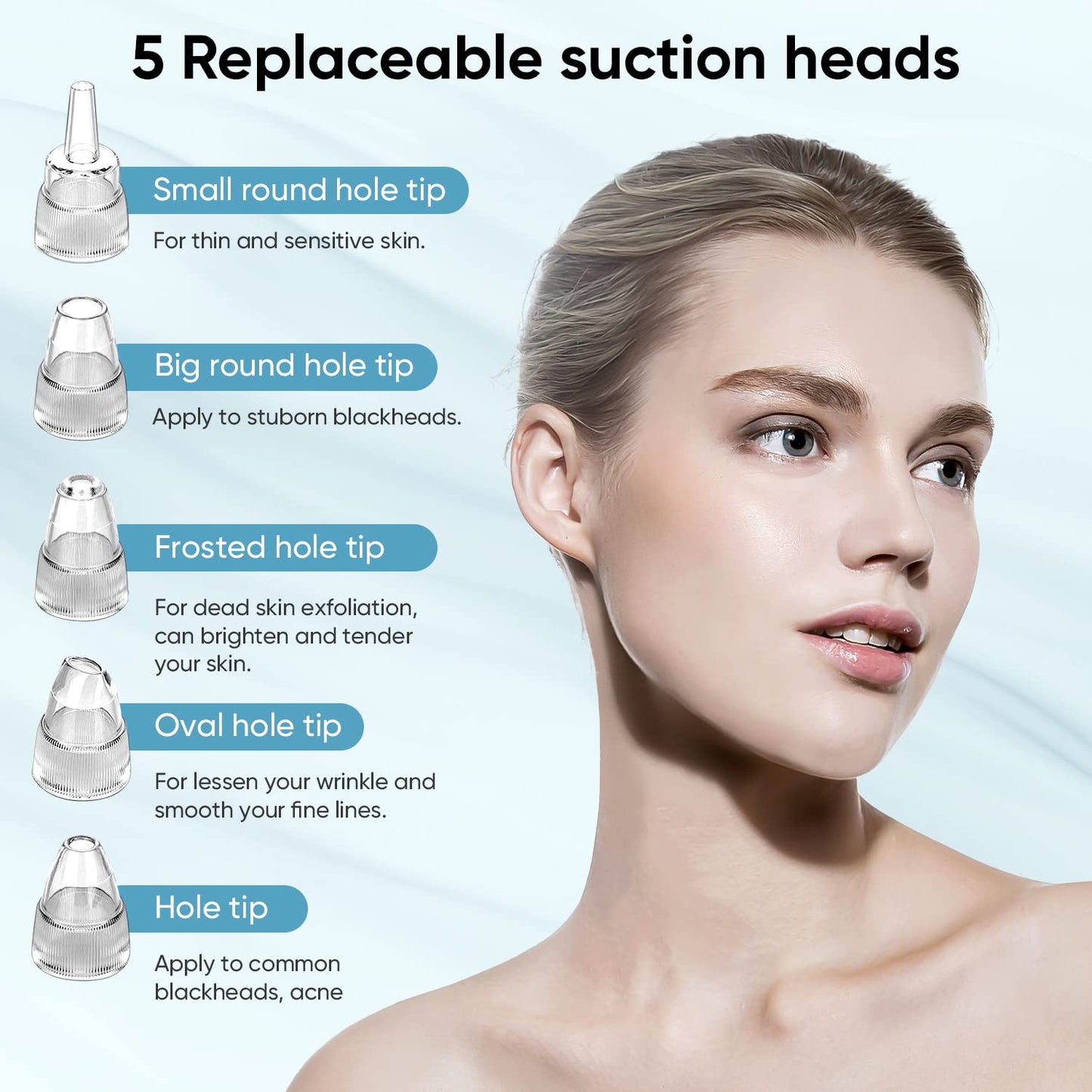 Blackhead Remover Pore Vacuum (Snow White)