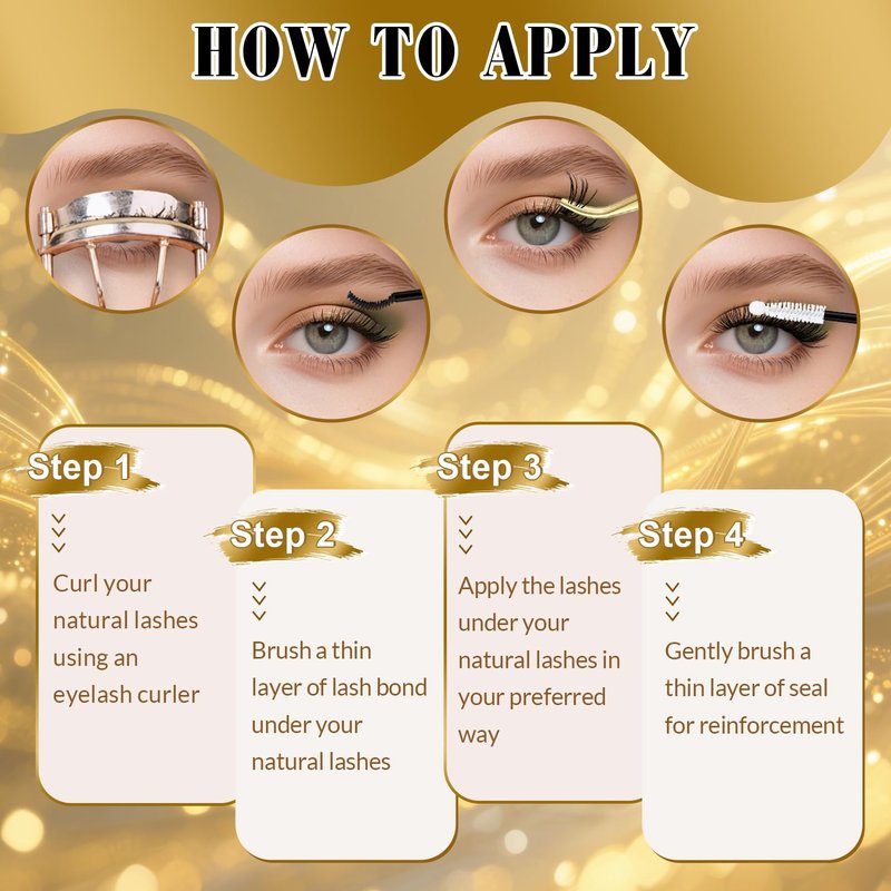 FEEGO Charming Kits 30D+40D D Fluffy Eyelash Extensions Kit, 280pcs Lash Clusters Wispy 9-16mm Applicator for Beginners, Individual Lashes, Lash Bond, Seal Glue, Remover (3040D Charming Kit)