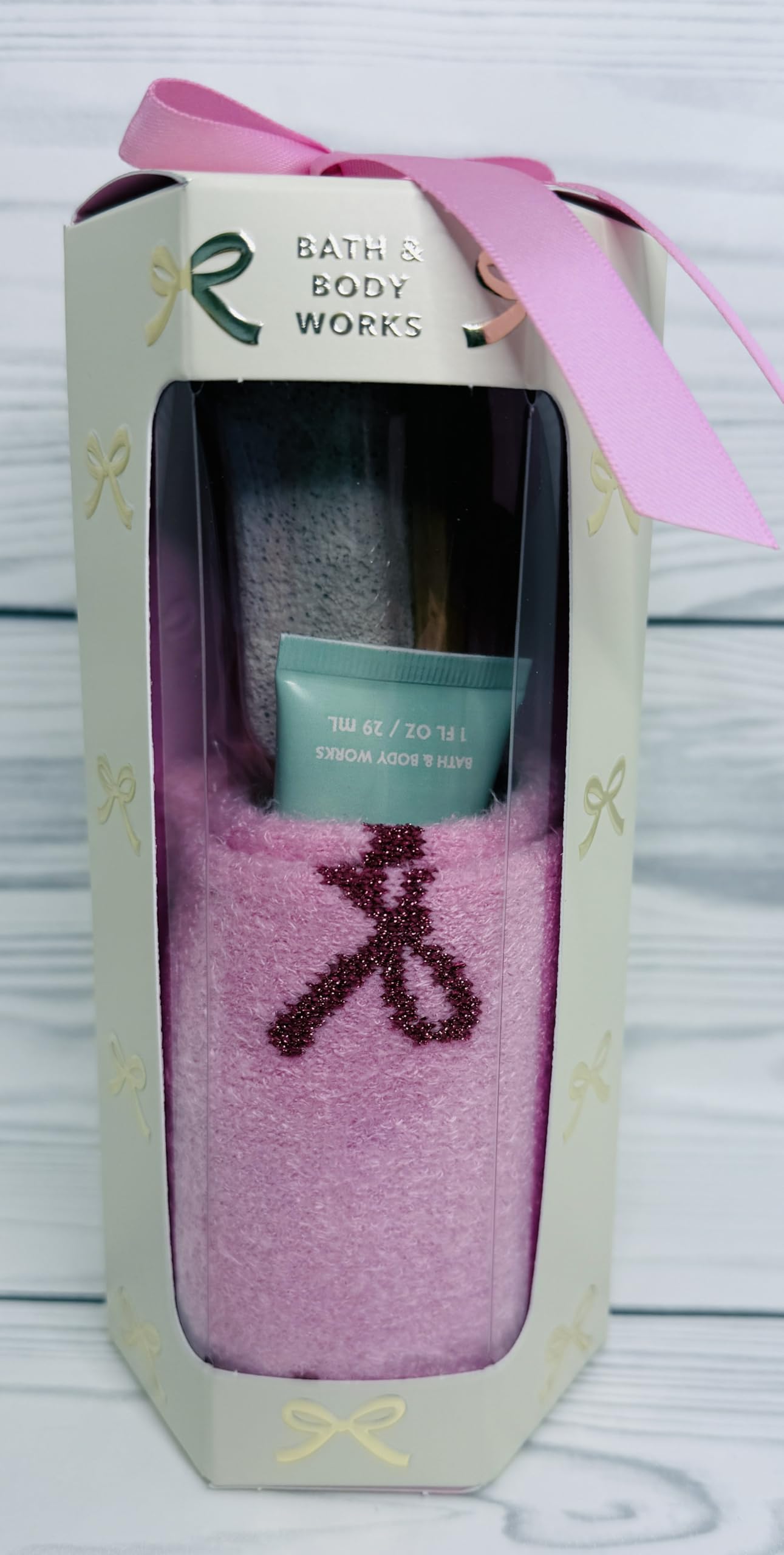 Bath and Body Works Pedicure Foot Routine Mini 3 Piece Gift Set: Socks, Foot Cream and Pumice Stone