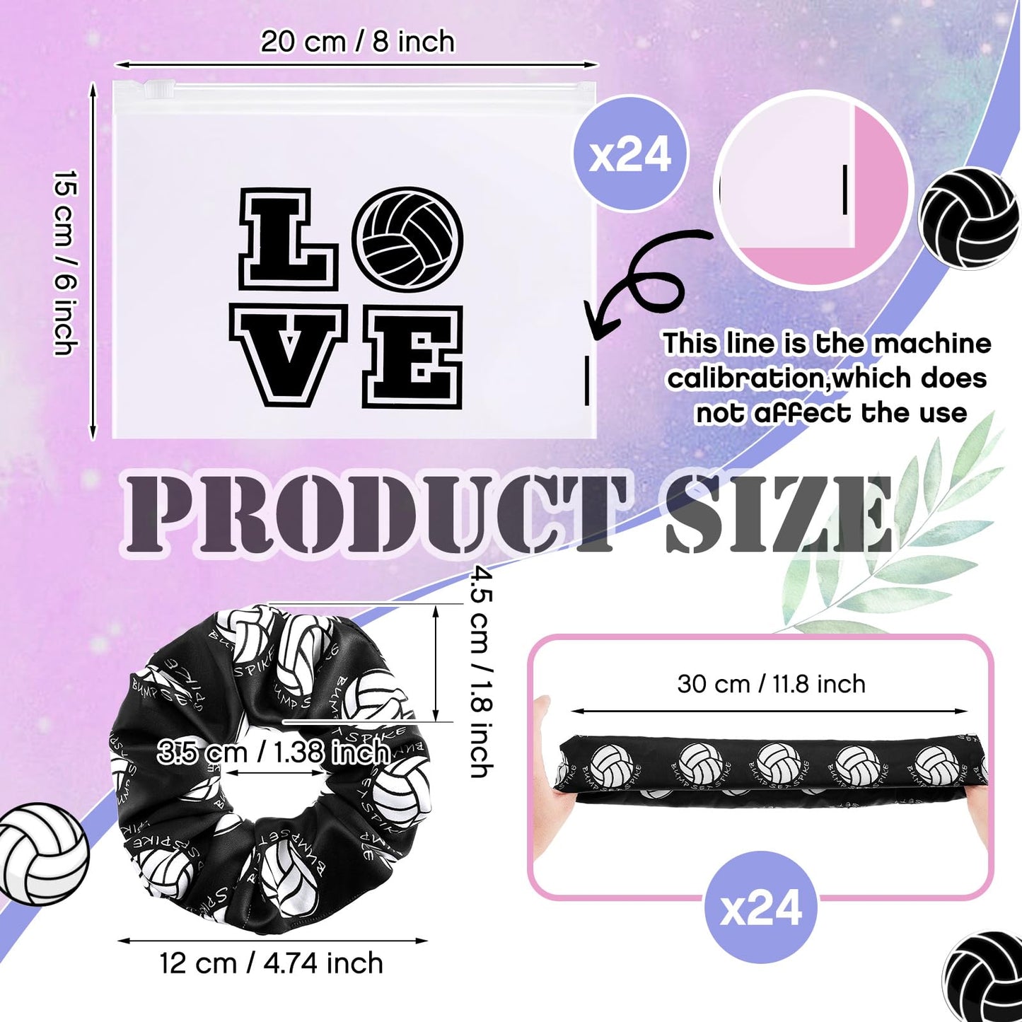 Yuxung 72 Pcs Volleyball Team Gifts for Women Volleyball Party Favors Sports Theme Party Supplies Goodie Bags Hair Scrunchies Adjustable Bracelet Pouches for Players Sports Lovers