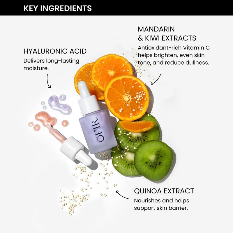 OFIR Bloom Serum Illuminating Gel | Under Eye Brightener Dark Circles Treatment | Lifting Formula With Hyaluronic Acid | Vegan Cruelty Paraben Free Skincare | Hydrating Moisturizer | Peony 1 Fl Oz
