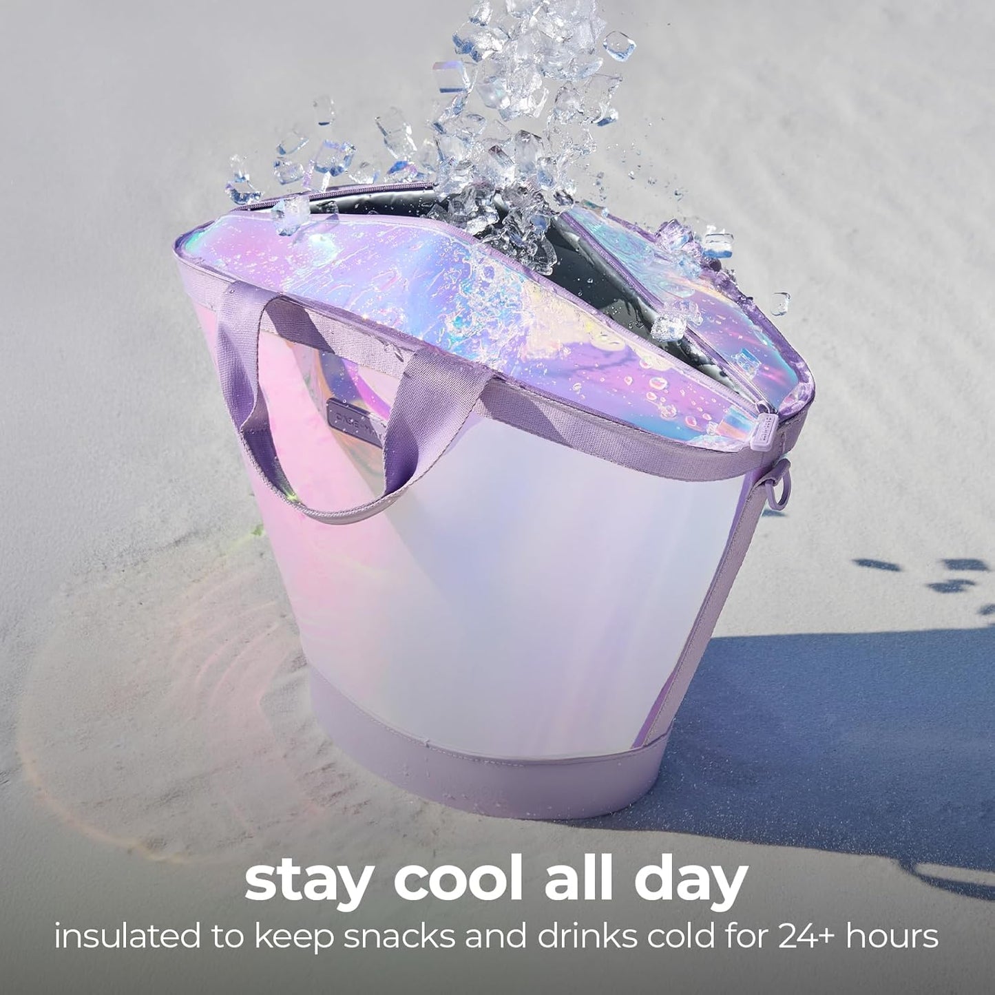 Case-Mate Large Jelly Cooler Tote - Insulated Soft Cooler Bag Keeps Drinks Cold for 24 Hours | 12L Size, Perfect for Beach & Travel
