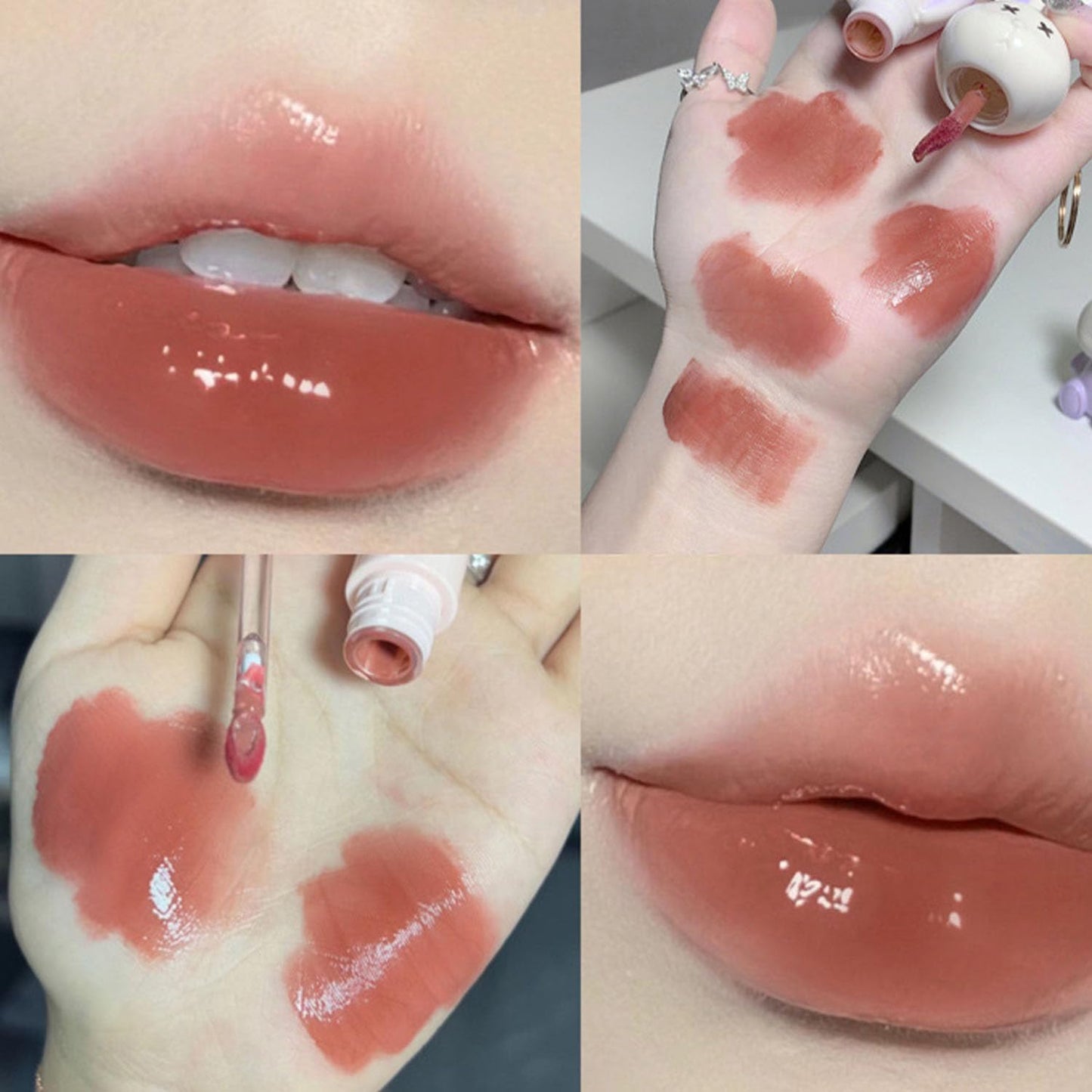 Cute Rabbit Lip Gloss Set - Hydrating Jelly Lipsticks | Moisturizing, Waterproof, Long-Lasting 3-Piece Collection