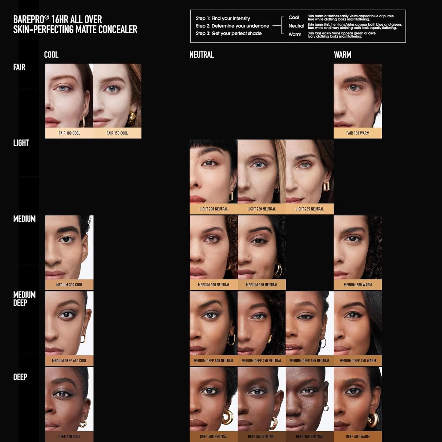 bareMinerals BAREPRO 16HR Concealer - Natural Matte Finish with SPF 25 & Niacinamide | Conceals Dark Spots & Blemishes