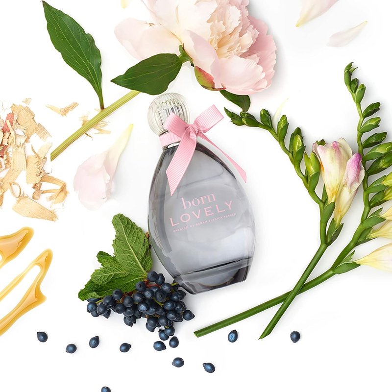 Born Lovely by SJP - Amber Floral Eau De Parfum Spray for Women - Lush Mandarin, Peony, Honeysuckle - 1.7 oz Long-Lasting Fragrance