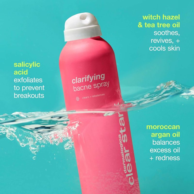 Dermalogica Clear Start Bacne Spray | Back Acne Treatment with Salicylic Acid & Tea Tree Oil - 6 fl oz