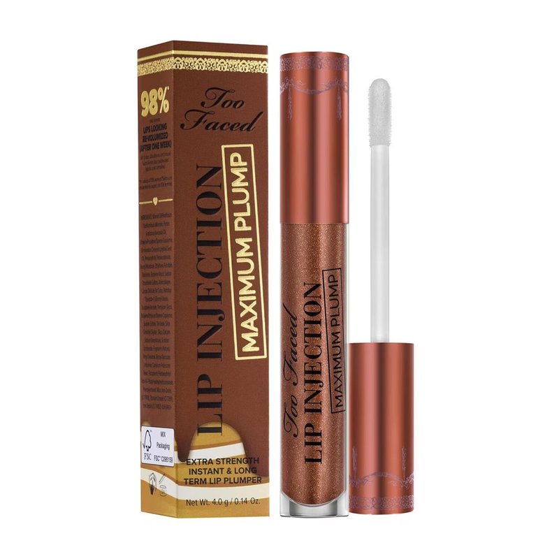 Too Faced Lip Injection Maximum Plump - Extra Strength Lip Plumper Gloss | Hydrating, 0.14 fl. oz.
