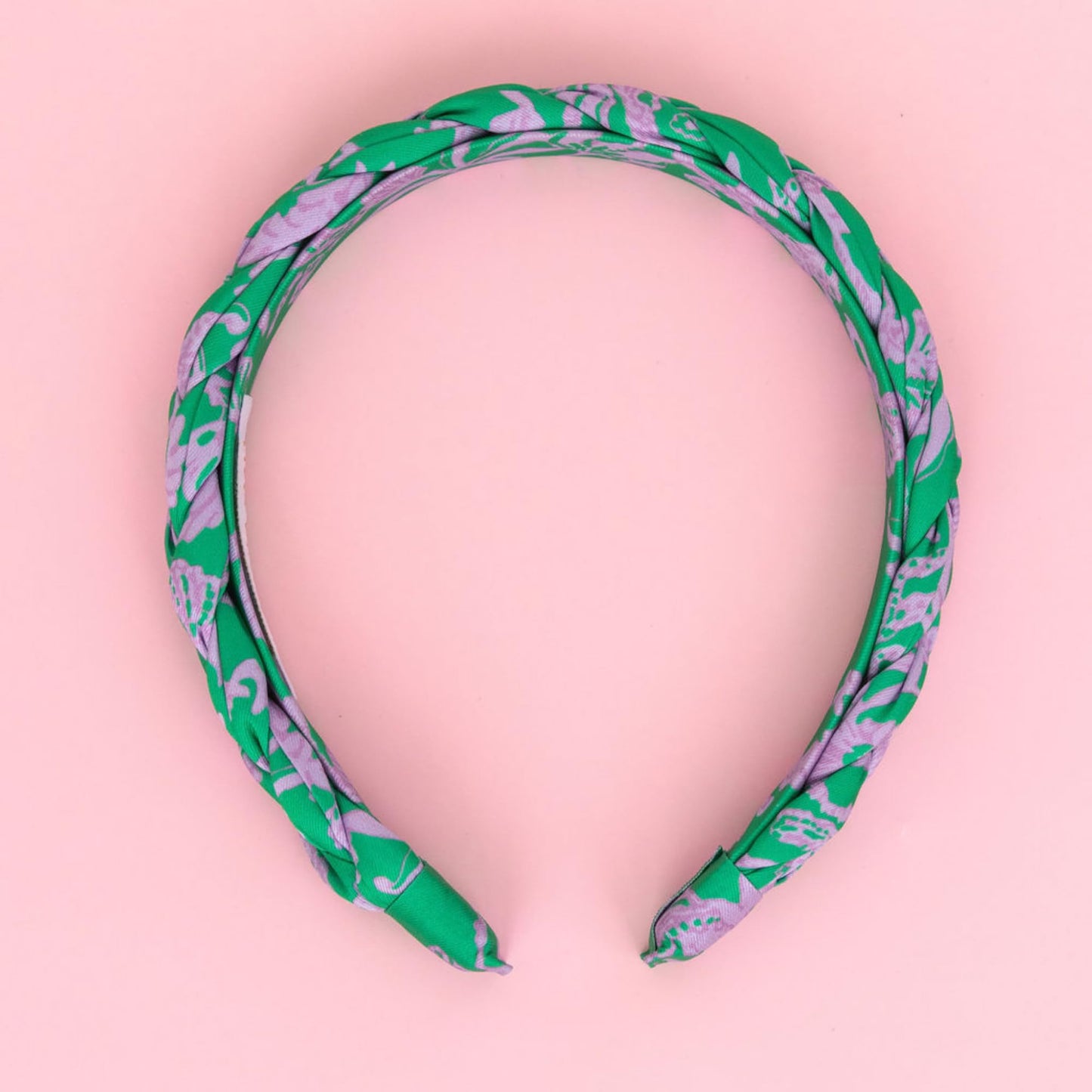 Lilly Pulitzer Women's Fashion Headband, Green Braided Fabric Headband, Colorful Cloth Headband, Cute Hair Accessories for Women and Teen Girls, Salty Sandbar