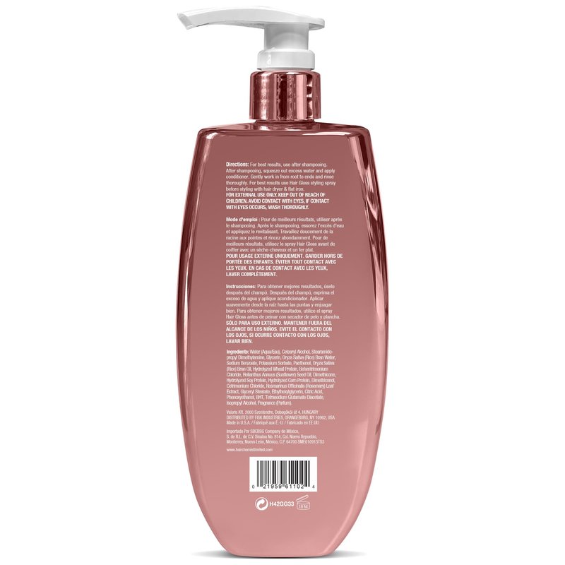 Hair Chemist Hair Gloss Liquid Glass Conditioner 33.8 oz. - Frizz Reducing Smoothing Conditioner, Lightweight Formula that Protects and Adds Shine to Hair