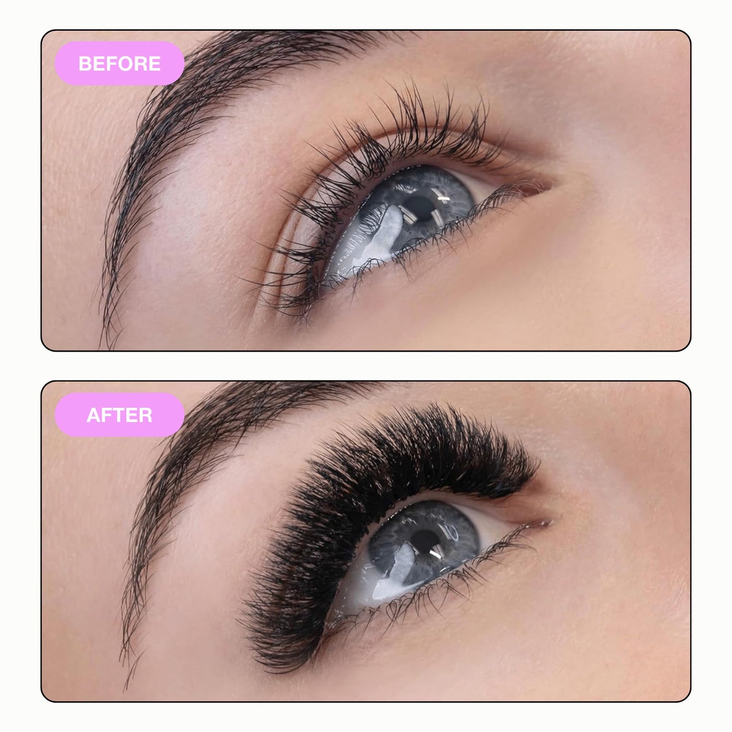Curacoro Promade 500 Fans 10D-0.03 D Curl 13mm Length Handmade Volume Lash Fans for Long-Lasting Eyelash Extension