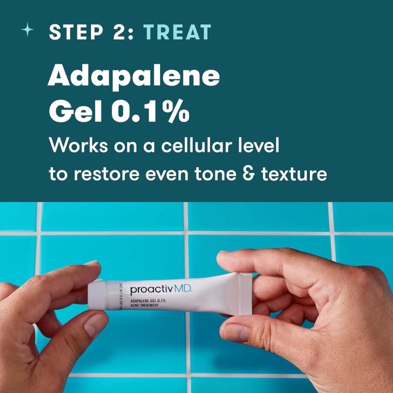 Proactiv MD Acne Treatment Kit - 3-Step Routine with Ultra-Gentle Cleanser, Adapalene Gel & Moisturizer | 30-Day Supply