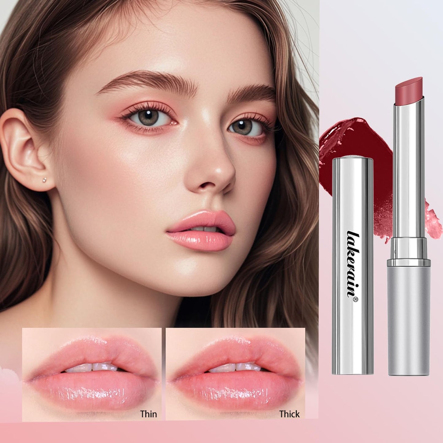 SHEEYOON Honey Lipstick Tinted Lip balm, Hydrating Nourishing Sheer Formula Lipstick, Natural Glossy Finish (1 PC PINK)