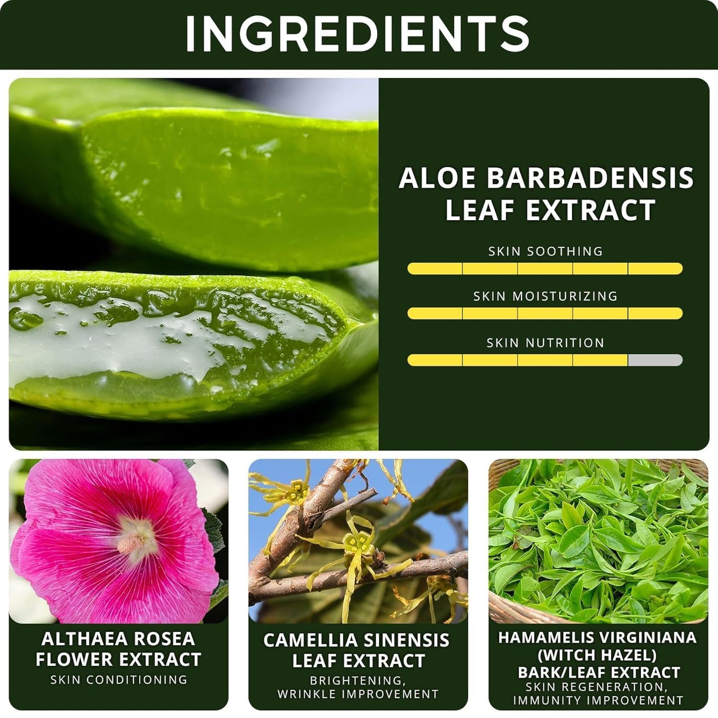 Neclar 98% Pure Aloe Vera Gel for Sunburn Relief - Big 33.8oz / 1000ml - Korean After Sun Care lotion For Face, Skin and Hair - Sun Burn Moisturizer Cream (33.8 Fl oz)