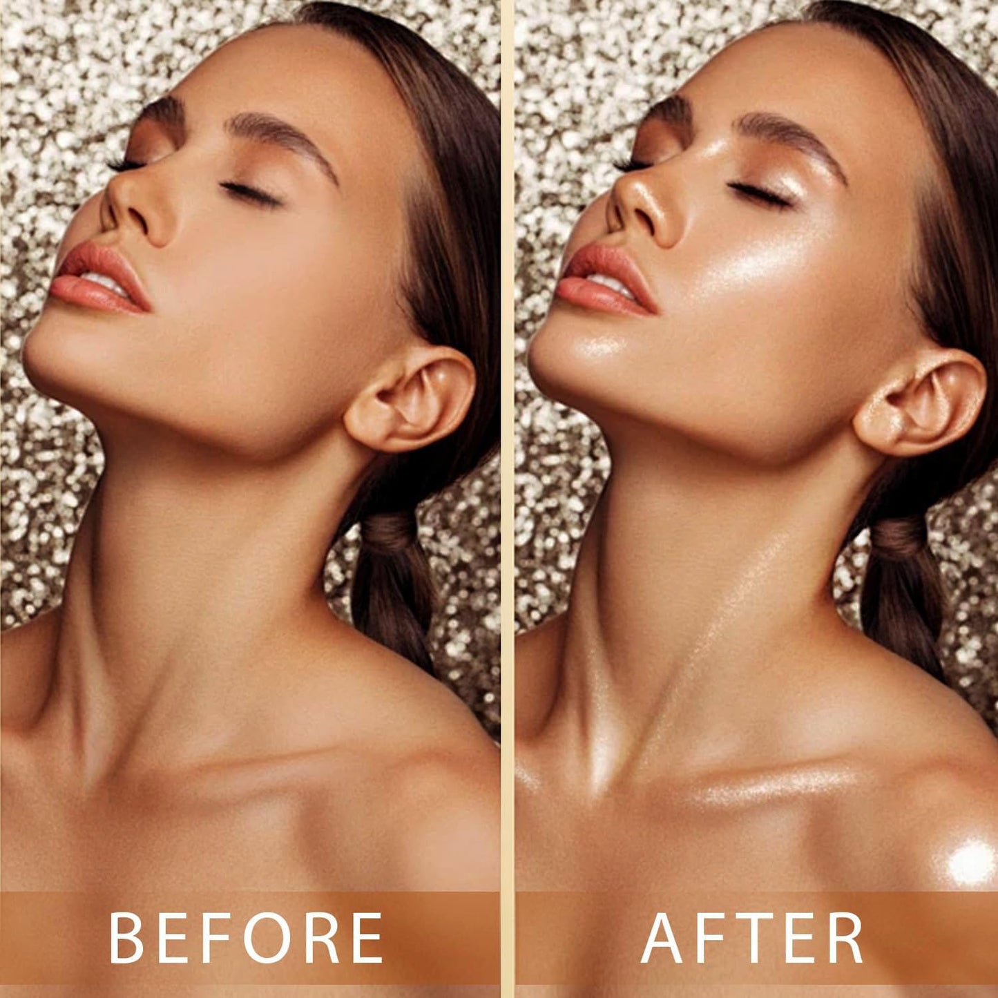 Fabussa Luxurious Shimmer Oil | Hydrating & Illuminating Highlighter for Face, Body & Hair