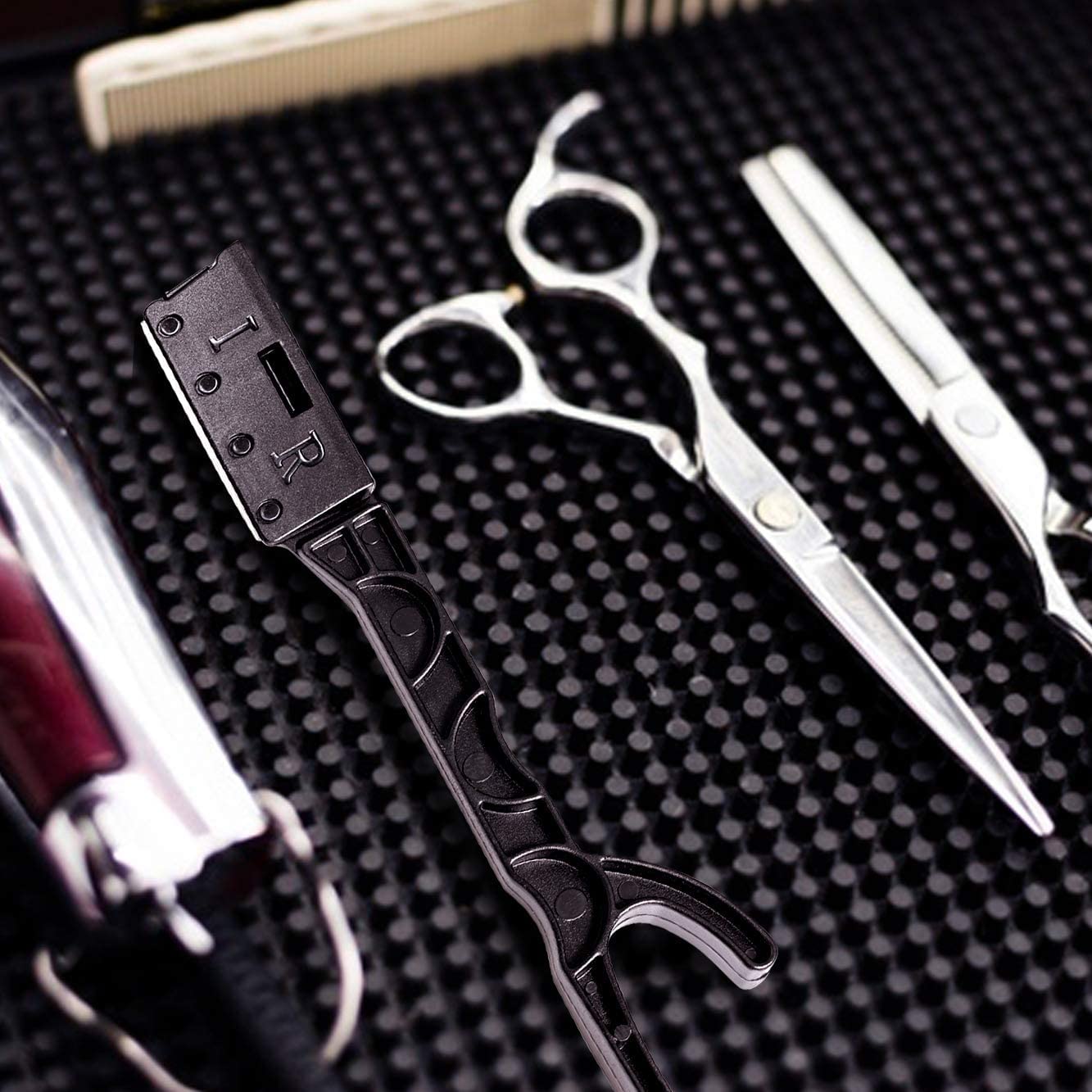 Professional Straight Razors for Men - 100 Disposable Edge Razors with Stainless Steel Blades | Essential Barber Accessories for Close Shaving