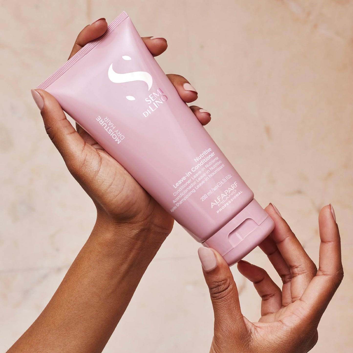 ALFAPARF MILANO Semi Di Lino Moisture Nutritive Leave-in Sulfate Free Conditioner for Dry Hair - Professional Salon Quality - SLS, Paraben and Paraffin Free - Safe on Color Treated Hair