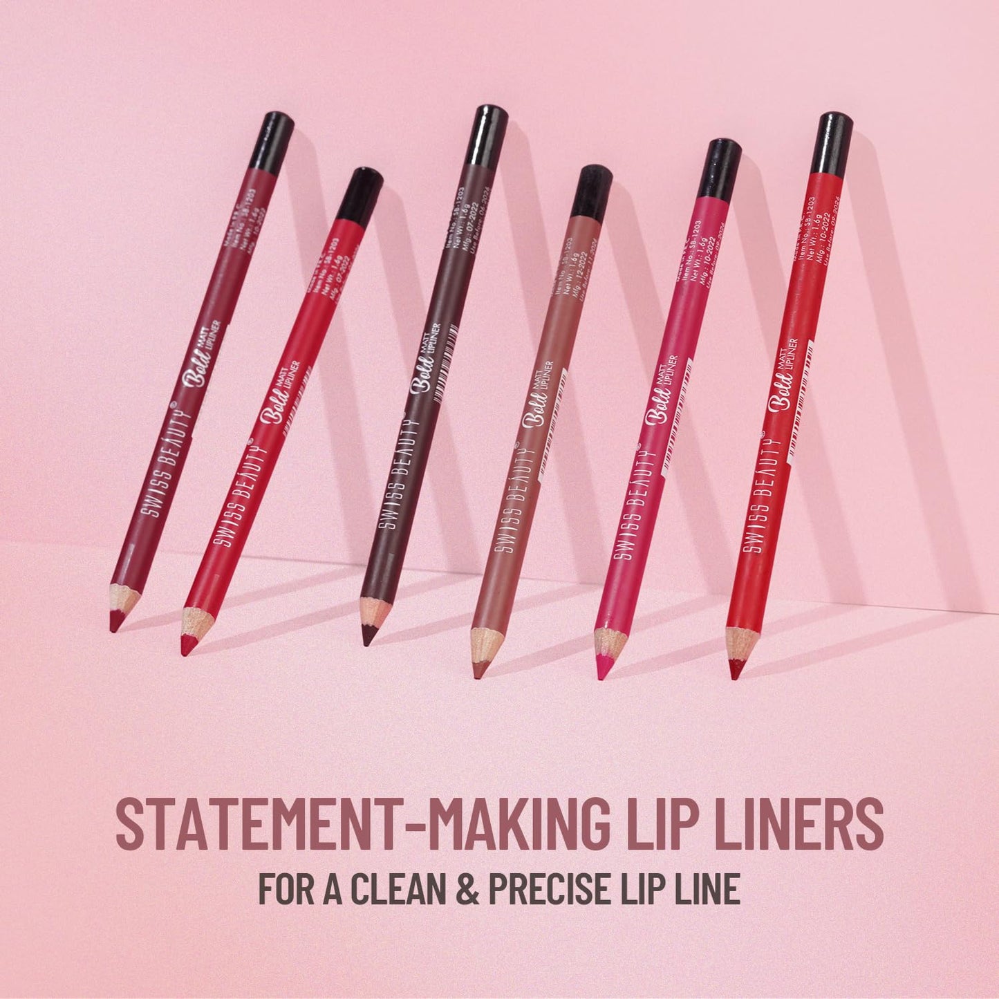 Swiss Beauty Bold Matte Lipliner Pencil, Shade-07, 1.8g