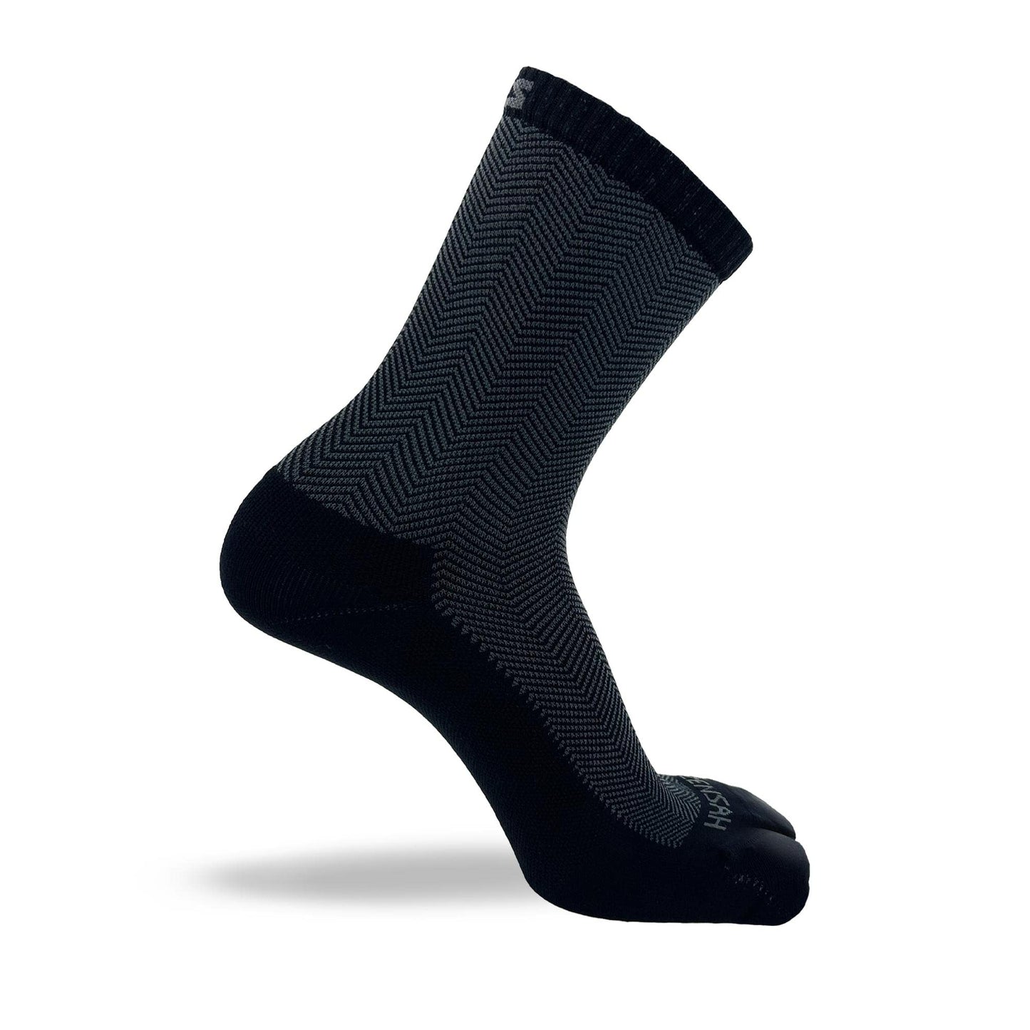Zensah Bunion Ease - Corrector Relief Sock for Bunions Women and Men - Toe Separator Design (Black/Grey, X-Large)