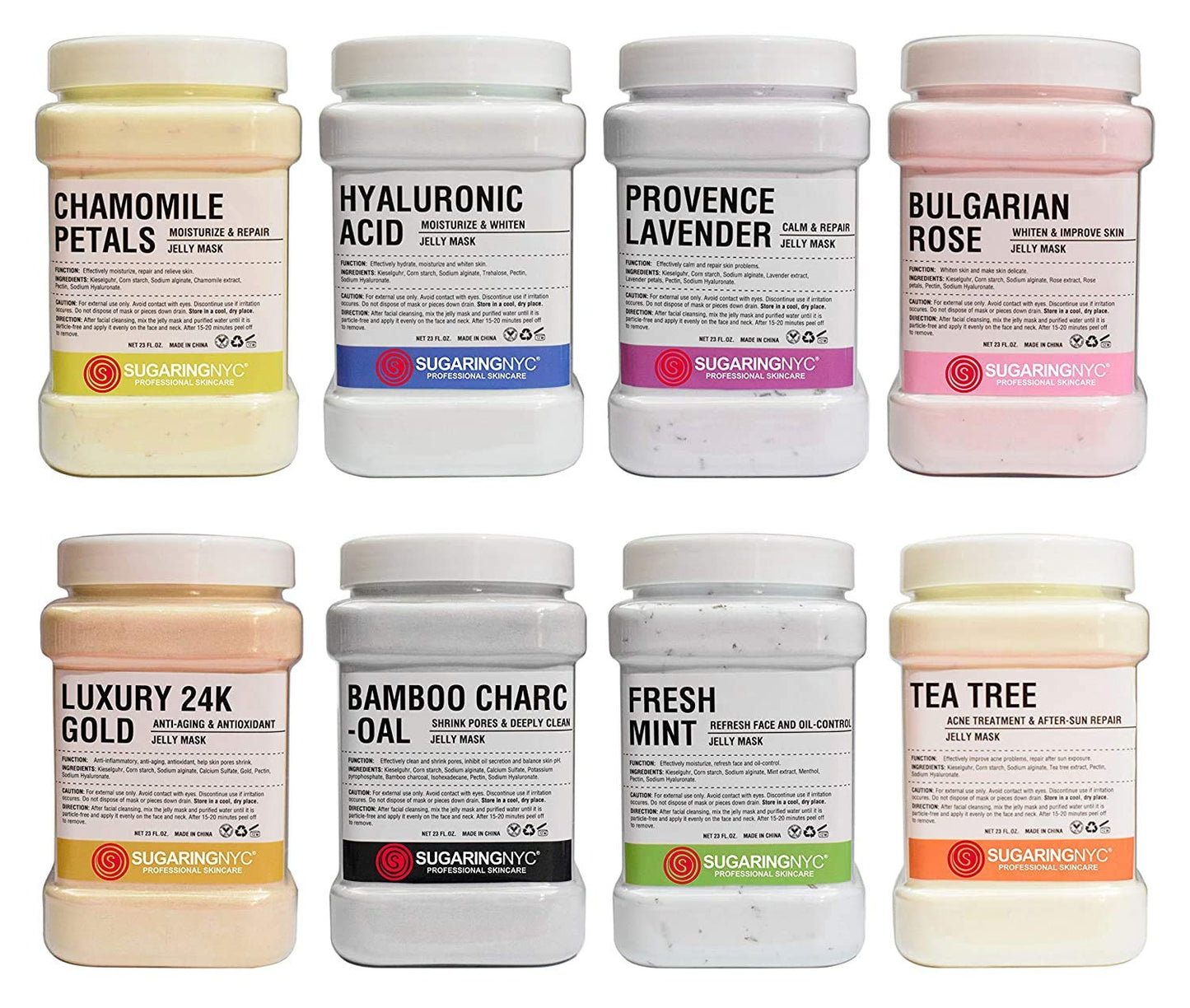 Sugaring NYC Chamomile Vajacial Jelly Mask Peel-Off Bikini, Underarms Area Peel Mask - Chamomile - Professional Size 23oz