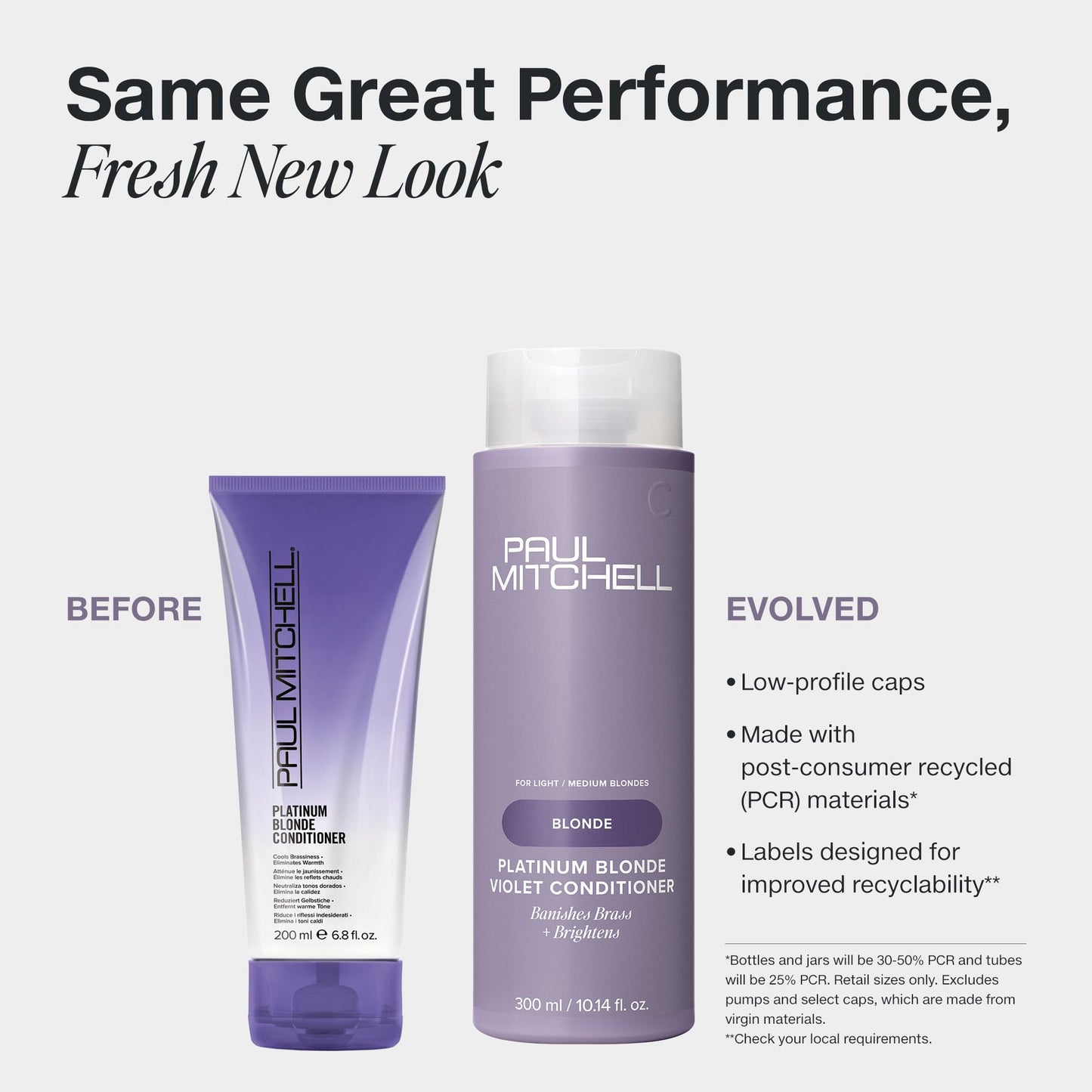 Paul Mitchell Platinum Blonde Violet Conditioner, Banishes Brass + Brightens, Ideal for Light to Medium Blonde, Silver, Gray or White Hair, 10.14 fl. oz