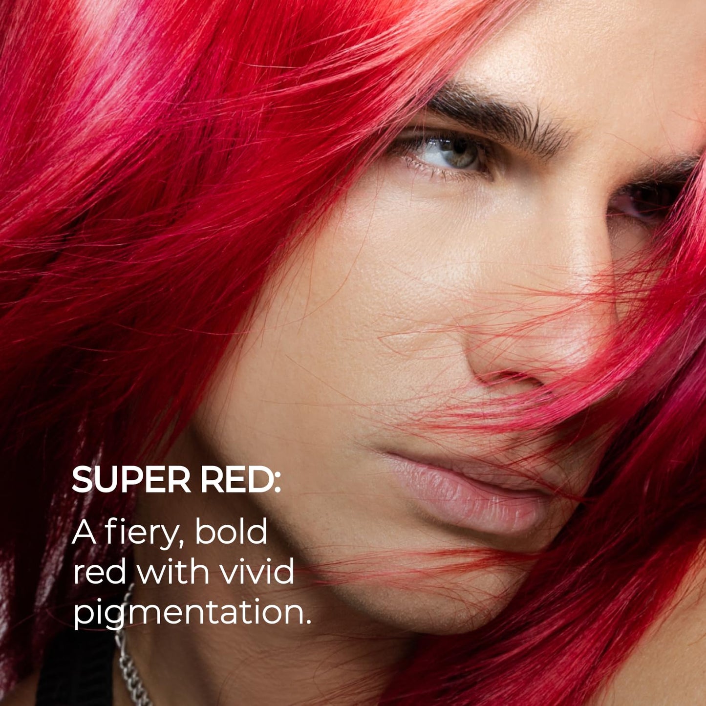 XMONDO Hair Color Super Red Hair Healing Semi Permanent Color | Vegan Formula with Hyaluronic Acid to Retain Moisture, and Bond Boosting Technology, 8 Fl Oz 1-Pack
