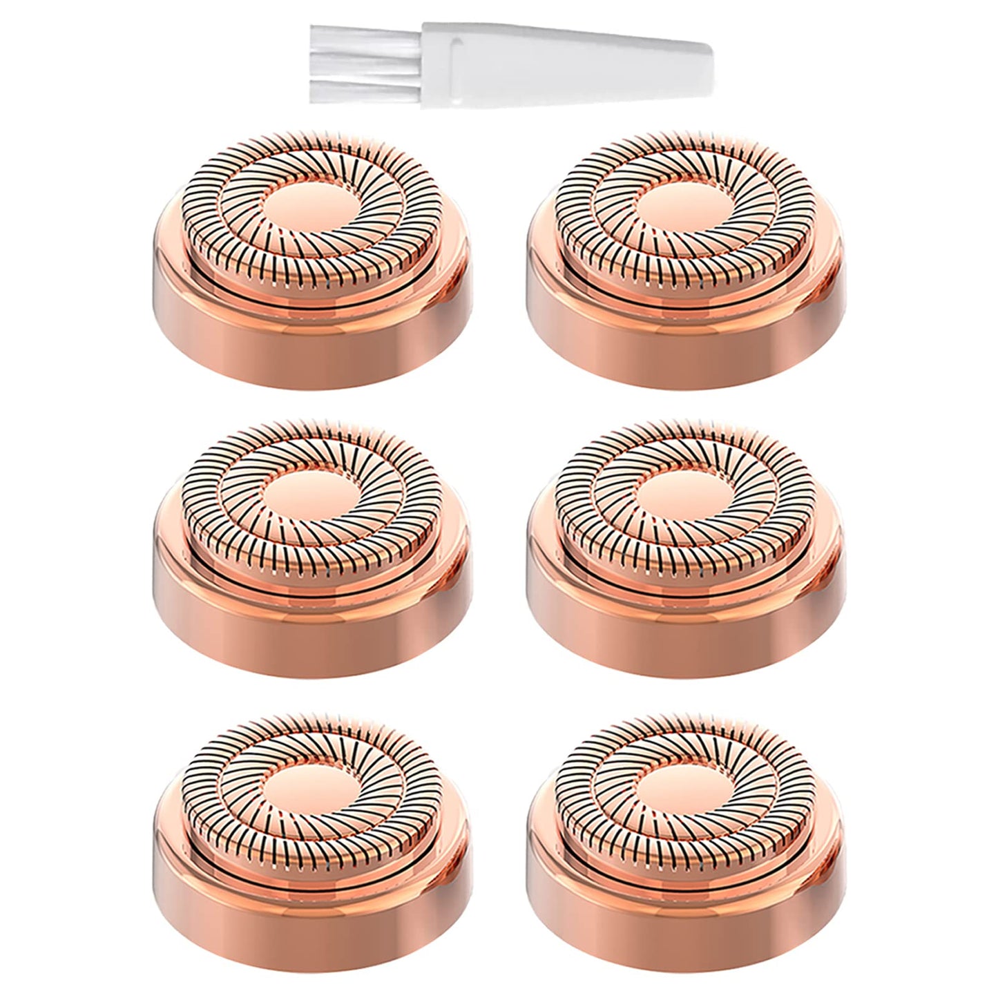 tuokiy Replacement Heads for Flawless Gen 2, Double Ring, 6-Pack