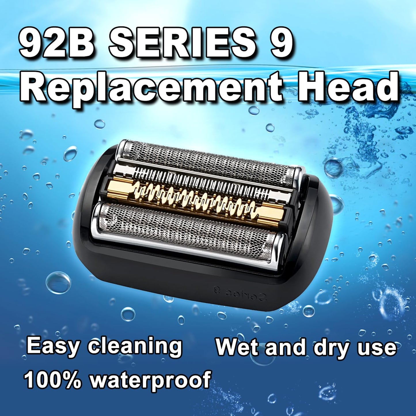 Electric Replacement Shaver Head for Braun Series 9 | 2-Pack Compatible Accessories for 9290cc, 9291cc, 9370cc, 9385cc