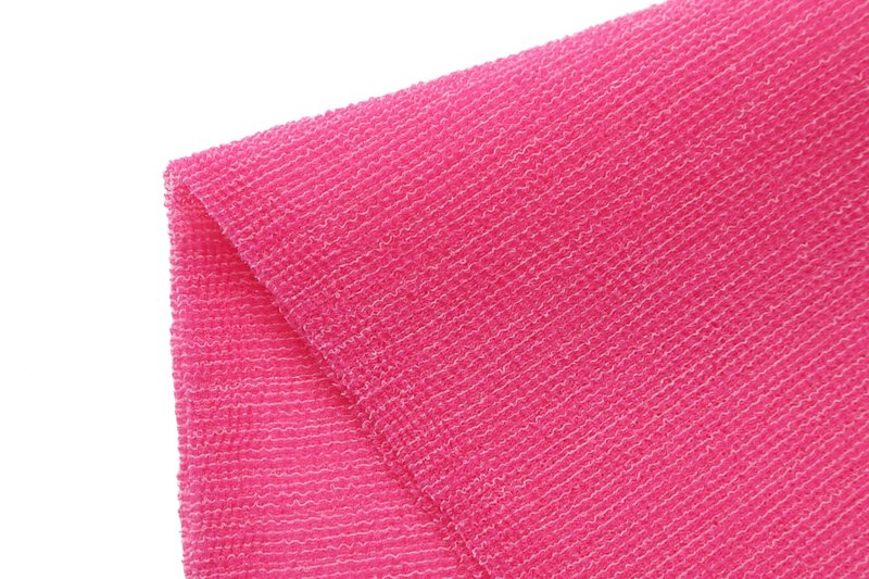 Extra Rough, Exfoliating Washcloth [Made in Japan] Exfoliating Towel Special Texture Makes Fluffy Foam Lather, Back Scrubber, Dead Skin Cell Remover [Loofah for Women and Men] (2pcs Set(Green, Pink))