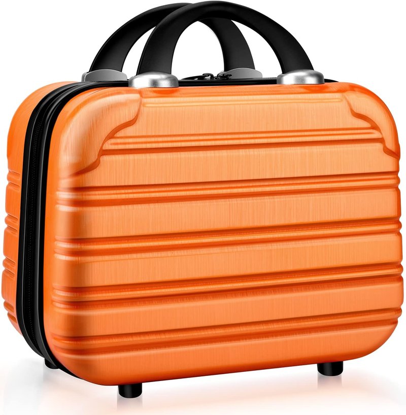 Makeup Train Case - 14 Inch Hard Shell Cosmetic Organizer | Portable Toiletry Bag for Travel