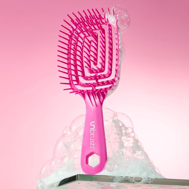 FHI Heat Detangling Brush - Ultra-Flexible Pain-Free Hair Brush with DuoFlex Anti-Static Bristles | Ideal for Tangles & Scalp Massage