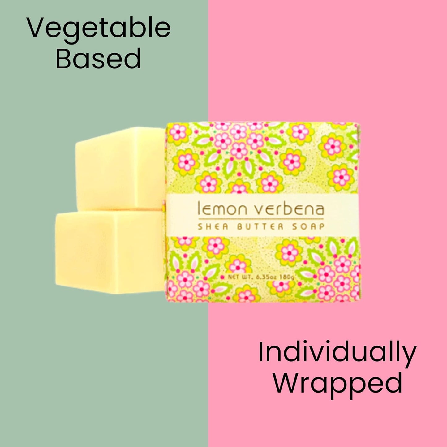 Mini Botanical Soap Bars - 12 Pack 1.9 oz | Individually Wrapped Guest Soaps for Airbnb, Spa, Travel, Bath - Lemon Verbena
