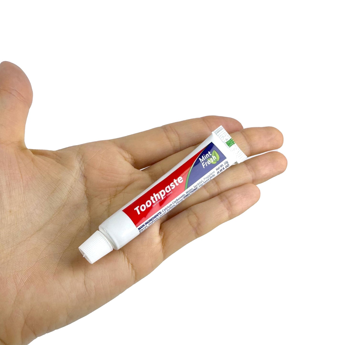 JoseHana 200pcs Bulk Toothpaste Travel Size, 0.35oz Small Disposable Toothpaste for Travel, Homeless, Hotel, Office, Guests