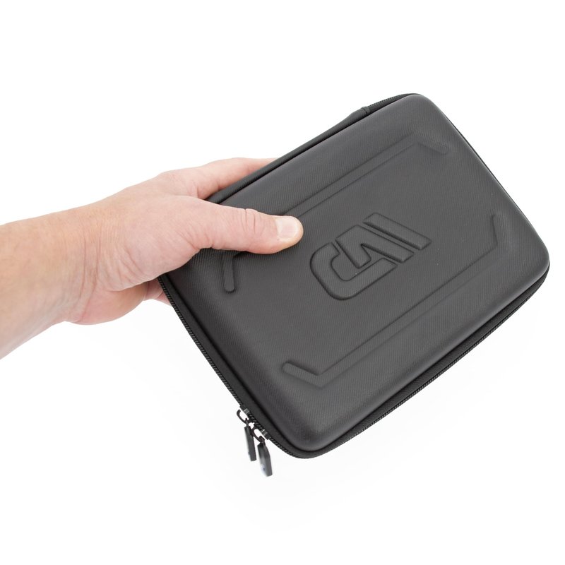 CASEMATIX Hair Clipper Blade Storage Case Fits 20 Clipper Blades & Guards – Compatible with Wahl, Andis, Oster, BaBylissPRO Detachable Metal Guards – Barber Travel Organizer Holder Case