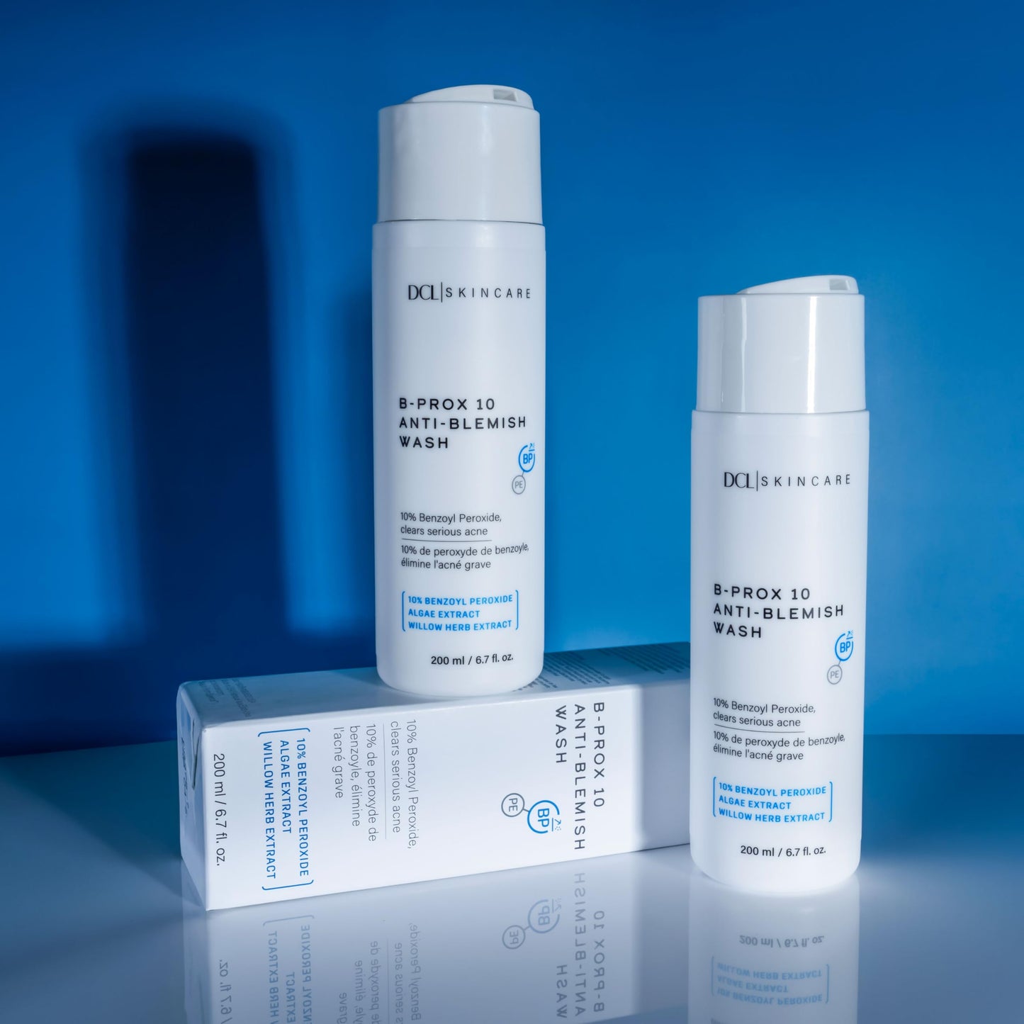 DCL Skincare B Prox Acne Treatment Cleanser with 10% Benzoyl Peroxide, Maximum Strength Acne Wash for Breakouts, Oil Control & Clear Skin, 6.7 fl oz