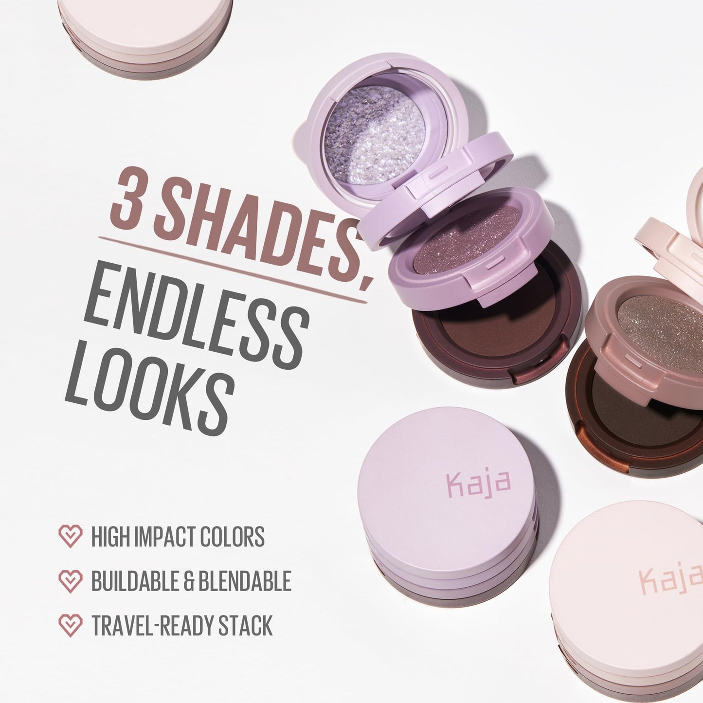 Kaja Beauty Bento Collection | Glitter + Shimmer + Matte | 21 Cold Brew Einspänner - Soft Ash Gray | 2019 Best of Beauty Award in Glitter
