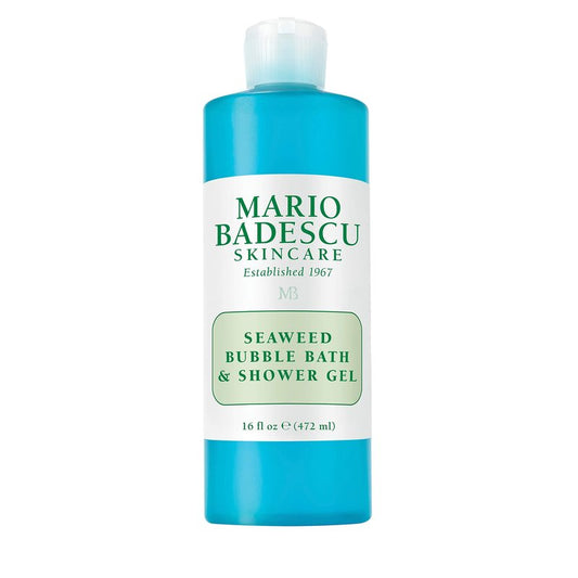 Mario Badescu Seaweed Bubble Bath & Shower Gel - 2-in-1 Daily Moisturizing Body Wash for Men and Women - Body Care Enriched with Marine-Like Fragrance - Revitalizes Skin from Head to Toe, 16 Fl Oz