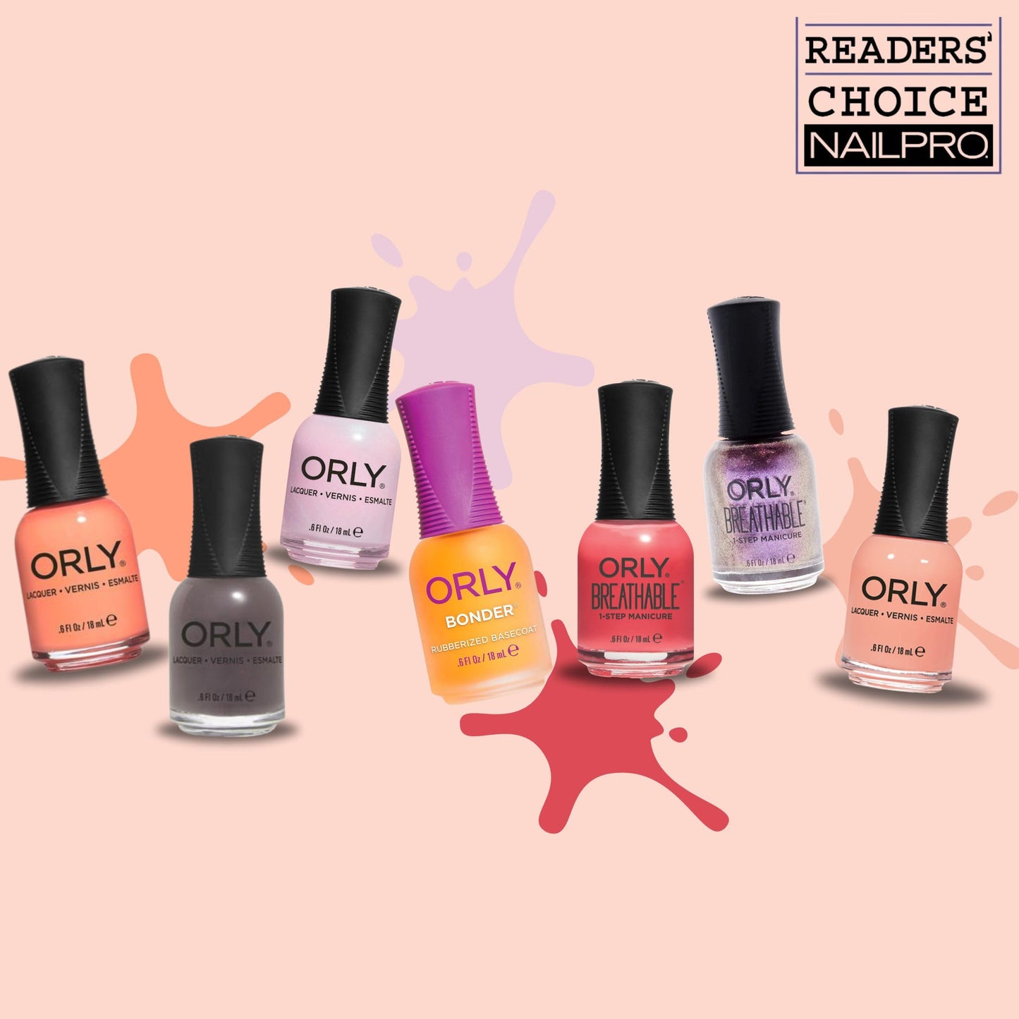 Orly Bonder | Nail Polish Base Coat | Rubberized Basecoat for Long-Lasting Manicures & Pedicures | Non-Toxic | 0.6 fl oz