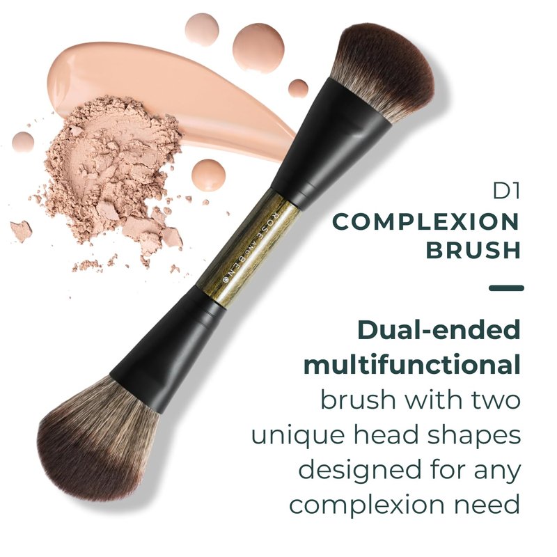 Dual-Ended Foundation Brush - Professional Makeup Brush for Cream, Liquid & Powder | Vegan & Cruelty-Free Fibers