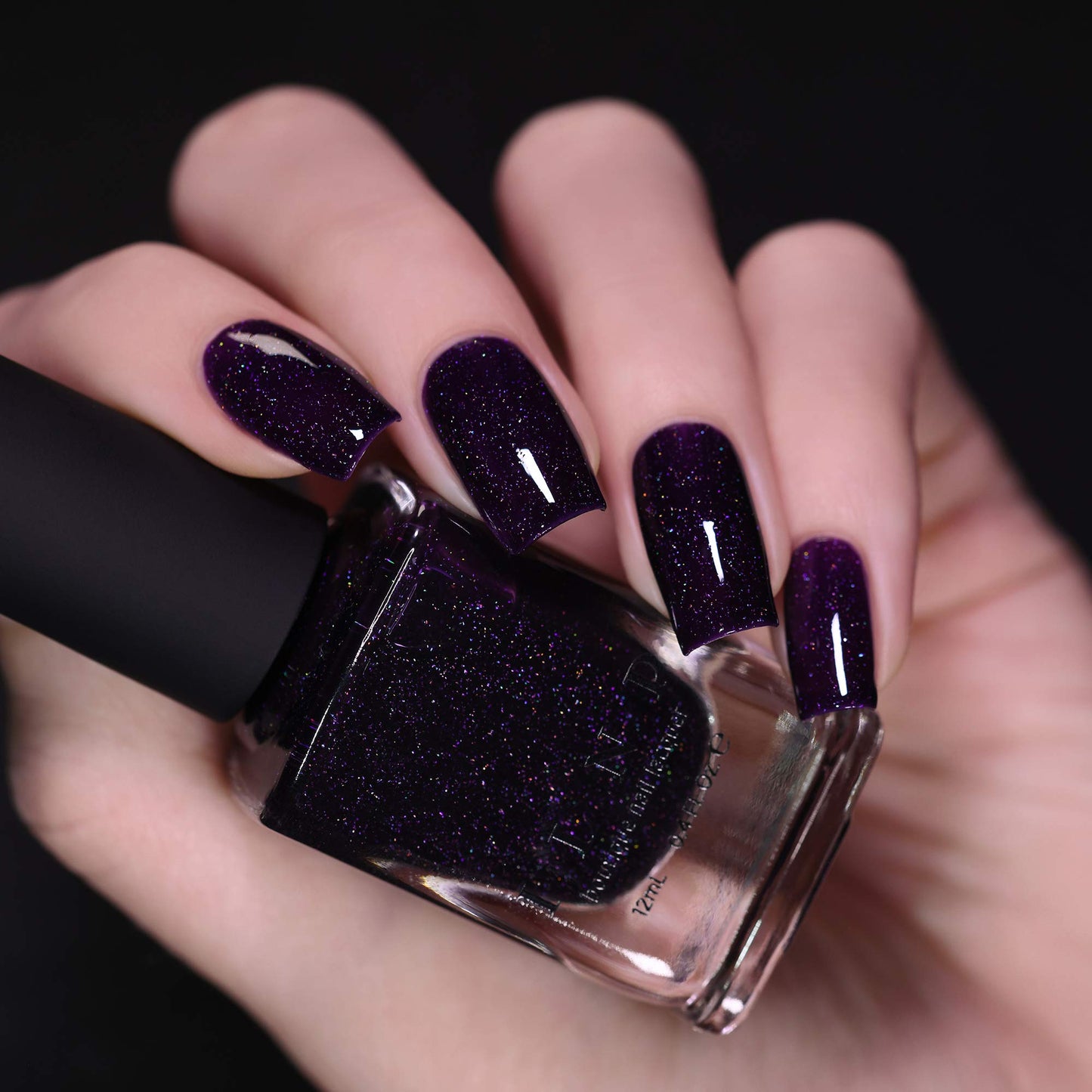 ILNP Annabelle - Striking Blackened Eggplant Purple Holographic Nail Polish