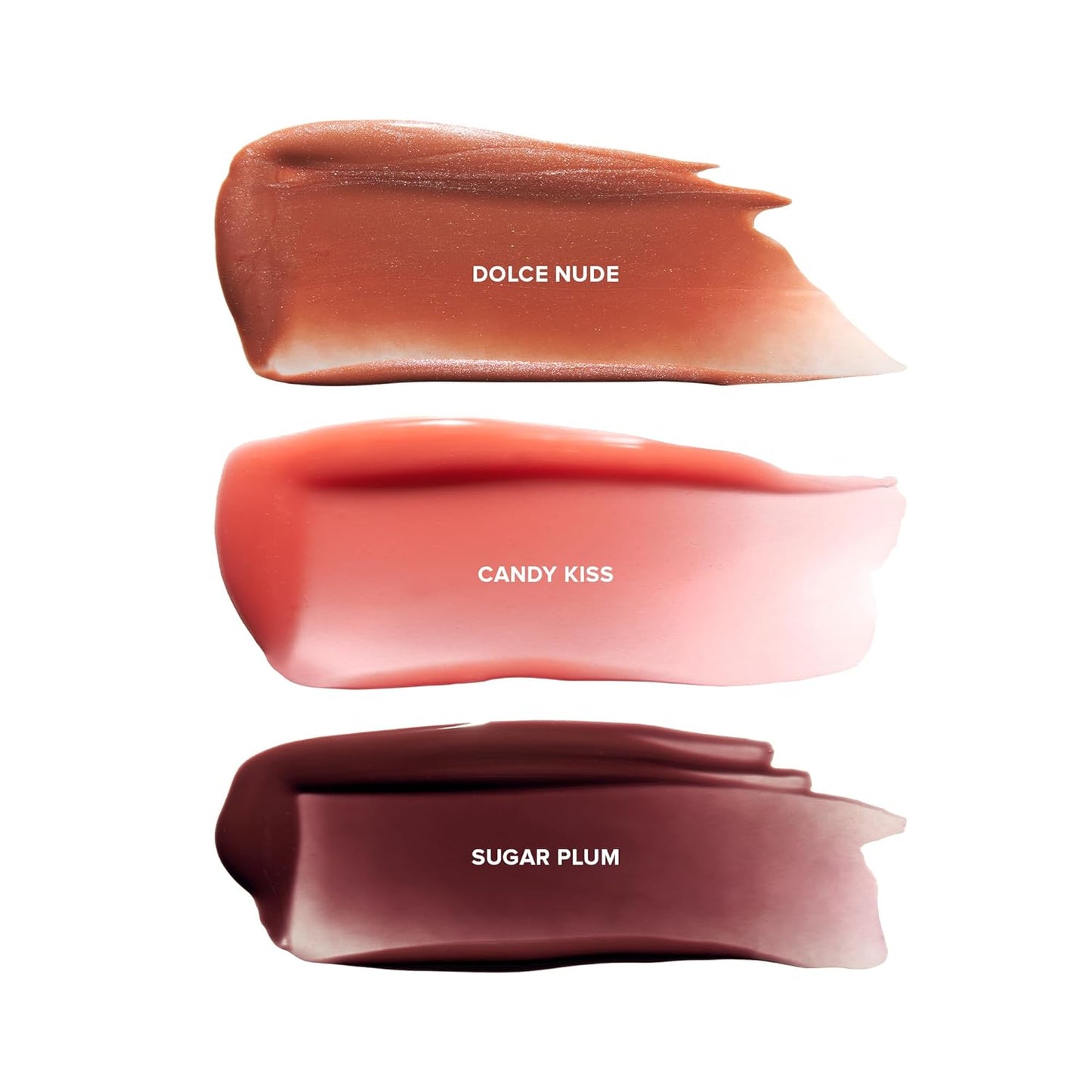 Nudestix Hydrating Peptide Lip Butter Tint Set - 3-Piece Glossy Lip Balm Kit with Avocado & Shea Butter | Vegan, Cruelty-Free Moisturizing Tints