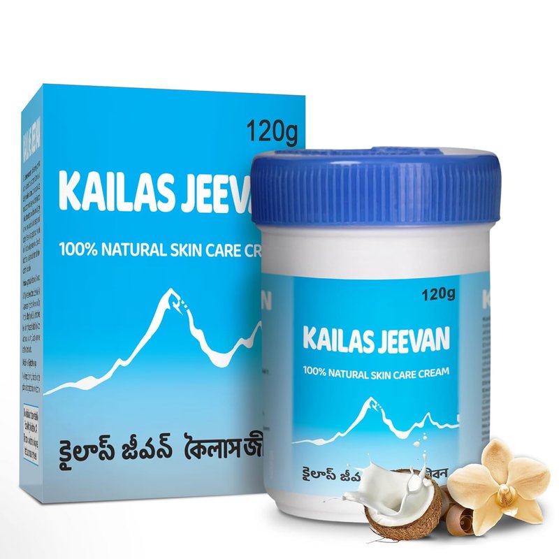 Kailas Jeevan Herbal Skincare Cream - 100% Natural Moisturizing Face Cream | 120g (2 Pack)
