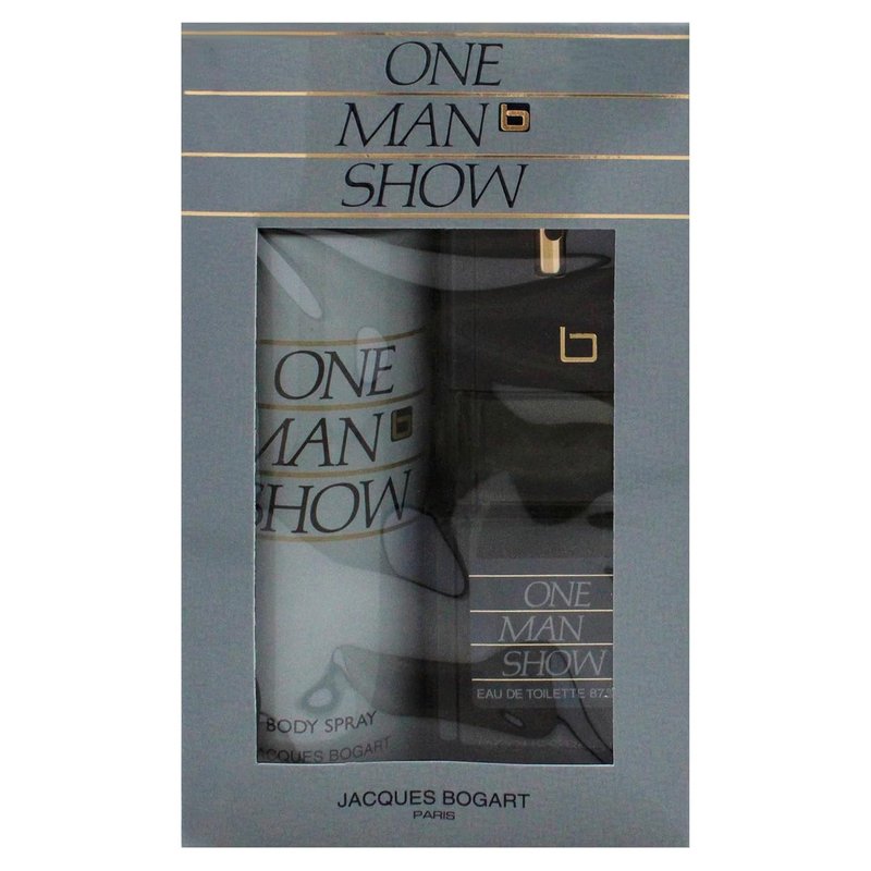 Jacques Bogart One Man Show for Men - EDT Spray & Body Spray Gift Set | 3.3oz & 6.6oz